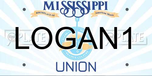 LOGAN1 Mississippi License Plate