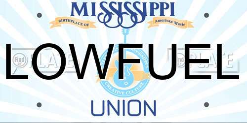 LOWFUEL Mississippi License Plate