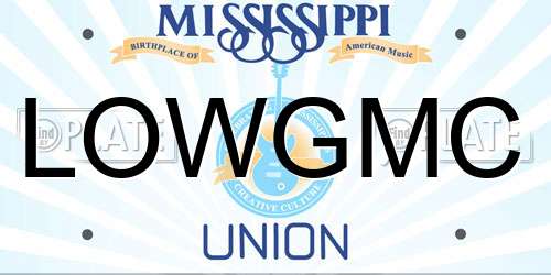 LOWGMC Mississippi License Plate