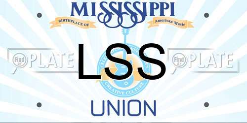 LSS Mississippi License Plate