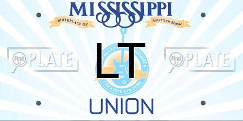 LT Mississippi License Plate