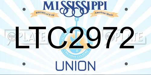 LTC2972 Mississippi License Plate