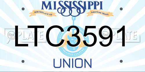 LTC3591 Mississippi License Plate