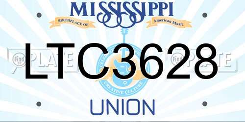 LTC3628 Mississippi License Plate