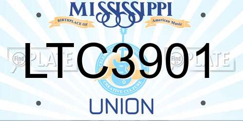 LTC3901 Mississippi License Plate