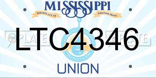 LTC4346 Mississippi License Plate