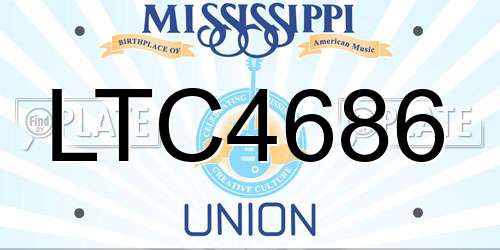 LTC4686 Mississippi License Plate