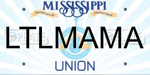 LTLMAMA Mississippi License Plate