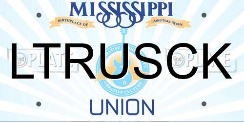 LTRUSCK Mississippi License Plate