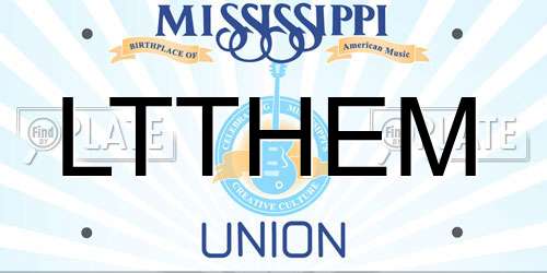 LTTHEM Mississippi License Plate