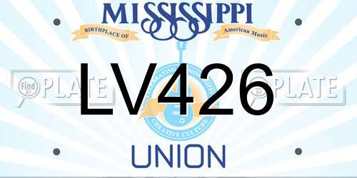 LV426 Mississippi License Plate
