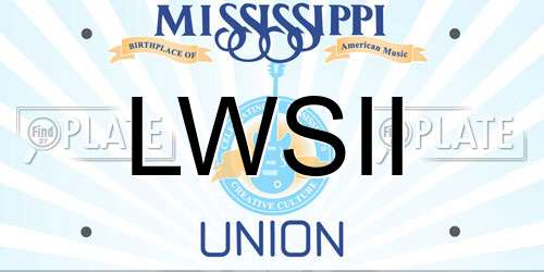 LWSII Mississippi License Plate