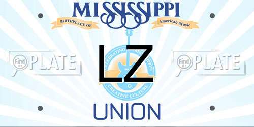 LZ Mississippi License Plate