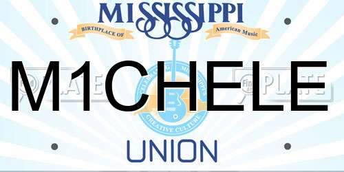 M1CHELE Mississippi License Plate