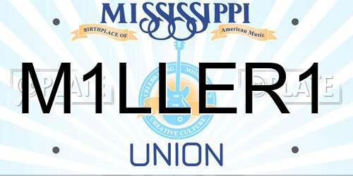 M1LLER1 Mississippi License Plate