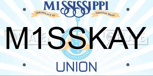 M1SSKAY Mississippi License Plate