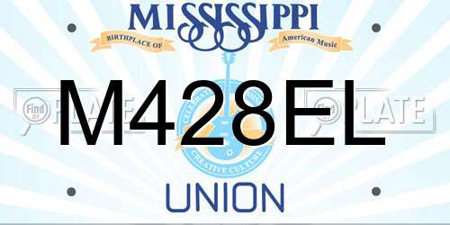 M428EL Mississippi License Plate