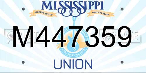 M447359 Mississippi License Plate