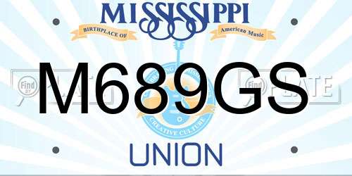 M689GS Mississippi License Plate
