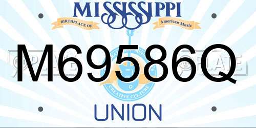 M69586Q Mississippi License Plate