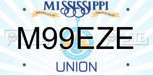 M99EZE Mississippi License Plate