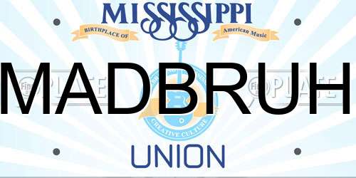 MADBRUH Mississippi License Plate