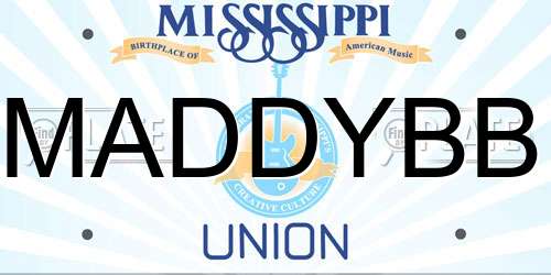 MADDYBB Mississippi License Plate