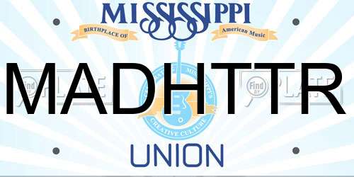 MADHTTR Mississippi License Plate