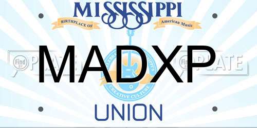 MADXP Mississippi License Plate
