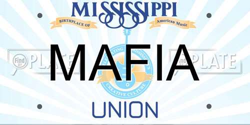 MAFIA Mississippi License Plate