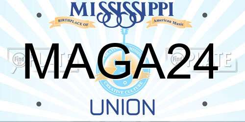 MAGA24 Mississippi License Plate