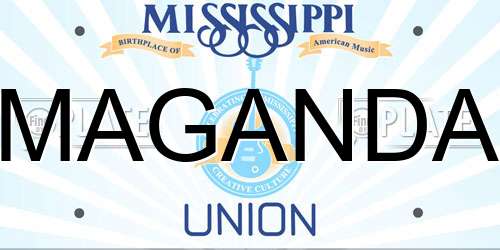 MAGANDA Mississippi License Plate