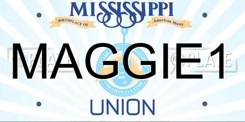 MAGGIE1 Mississippi License Plate