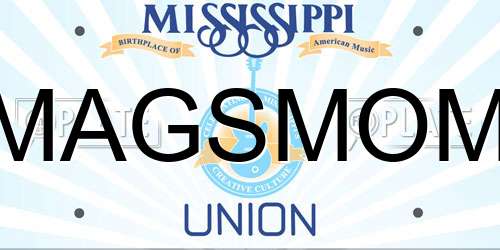 MAGSMOM Mississippi License Plate