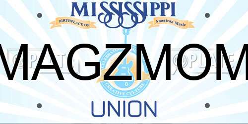 MAGZMOM Mississippi License Plate