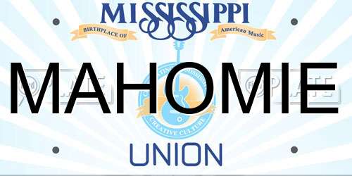 MAHOMIE Mississippi License Plate