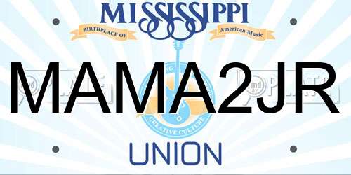 MAMA2JR Mississippi License Plate