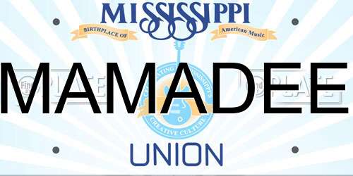 MAMADEE Mississippi License Plate