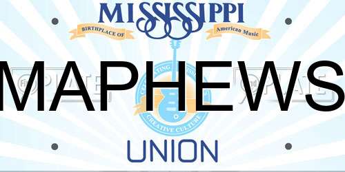 MAPHEWS Mississippi License Plate