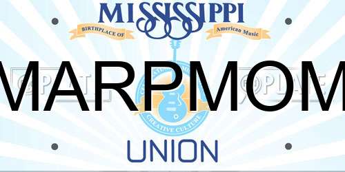 MARPMOM Mississippi License Plate