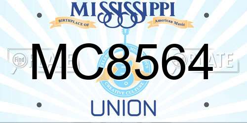 MC8564 Mississippi License Plate