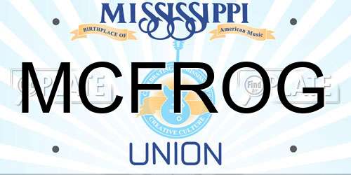 MCFROG Mississippi License Plate