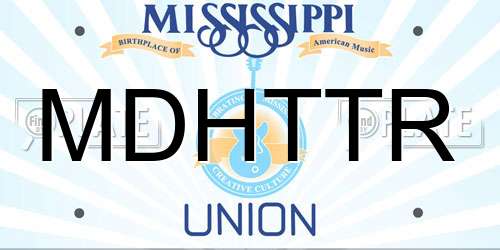 MDHTTR Mississippi License Plate