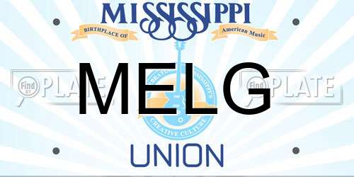 MELG Mississippi License Plate