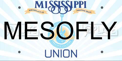 MESOFLY Mississippi License Plate
