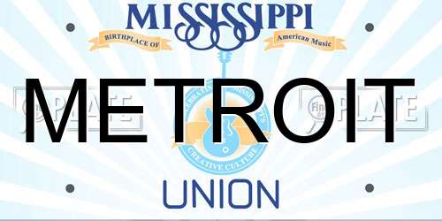 METROIT Mississippi License Plate