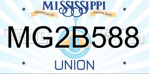 MG2B588 Mississippi License Plate