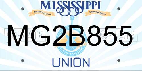 MG2B855 Mississippi License Plate