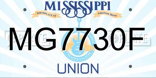 MG7730F Mississippi License Plate