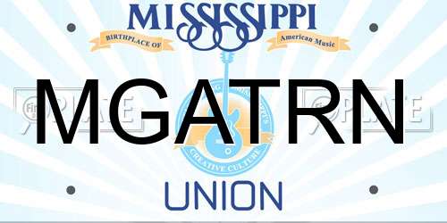 MGATRN Mississippi License Plate